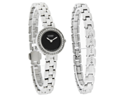 Citizen Eco-Drive Ladies Black Dial Crystal Bracelet Dress Watch EX1080-64E