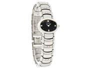 Pulsar Ladies Crystal Black Dial Dress Watch PEG499