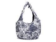 H2z Navy Serene Flower Cotton Bag * Destination-collection Tuso Accessories