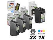 LD © Remanufactured Replacement Ink for HP 45 & HP 23 Combo Set - 3 Black HP 45 (51645A) and 1 Tri-Color HP 23 (C1283D) + Free 20 Pack of LD Brand 4x6 Photo Pap LD © Remanufactured Replacement Ink for HP 45 & HP 23 Combo Set - 3 Black HP 45 (51645A) and 1 Tri-Color HP 23 (C1283D) + Free 20 Pack of LD Brand 4x6 Photo Pap