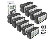LD © Remanufactured Replacement for Hewlett Packard HP 950 Ink Cartridges Set of 9 Black CN049AN for use in OfficeJet Pro 251dw, 276w MFP, 8100, 8600, 8600 Plus LD © Remanufactured Replacement for Hewlett Packard HP 950 Ink Cartridges Set of 9 Black CN049AN for use in OfficeJet Pro 251dw, 276w MFP, 8100, 8600, 8600 Plus