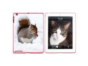 Squirrel Eating in Winter - Snap On Hard Protective Case for Apple iPad 2 3 4 - Pink Squirrel Eating in Winter - Snap On Hard Protective Case for Apple iPad 2 3 4 - Pink