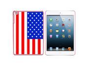 USA American Flag Snap On Hard Protective Case for Apple iPad Mini - Pink USA American Flag Snap On Hard Protective Case for Apple iPad Mini - Pink