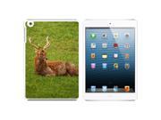 Male Deer On Grass Snap On Hard Protective Case for Apple iPad Mini - White Male Deer On Grass Snap On Hard Protective Case for Apple iPad Mini - White