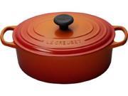 Le Creuset Enameled Cast-Iron 3-1/2-Quart Oval French Oven, Cherry