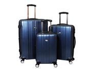 UPC 618453000104 product image for American Green Travel 3-Piece TSA Lock Polycarbonate Spinner Luggage Set - Blue | upcitemdb.com