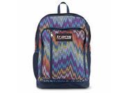 Trans by Jansport Megahertz II Backpack Multi-colored Chevron School Travel Pack
