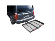1040100 Tow Ready 32 x 48 Solo Cargo Carrier with Rails for 2 Receiver Hitch
