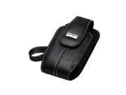 BlackBerry Leather Pouch w Carrying Strap for BlackBerry Bold Onyx 9700 Black
