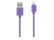 Belkin Lightning to USB ChargeSync Cable 4 Purple F8J023bt04 PUR