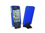 Griffin Snap On Case With Stand For Apple Iphone 4- Blue (bulk Packaging)