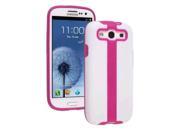 Ventev 2TOUCH Case for Samsung Galaxy S III White PC Purpinkle TPU
