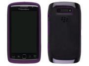 OEM BlackBerry Torch 9850 9860 Premium Skin Case Black w Purple