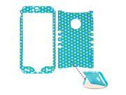 Cell Armor Rocker Series Snap On Protector Case for Apple iPhone 6 Plus White Yellow Dots on Light Blue