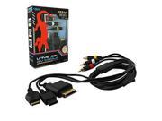 KMD 6ft Universal Gold Plated AV Cable for Wii 360 PS2 PS3