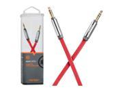 Ventev Aux Cable 4ft. for 3.5mm Devices Red