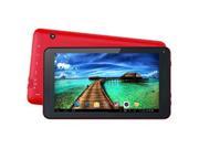 7 Quad Core Tablet Red