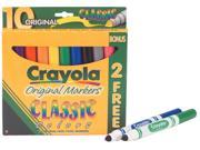 Crayola Broad Line Markers Classic Colors 10 Count
