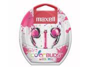 Maxell Pink MX196140 Color Buds wMIC