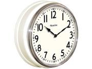 WESTCLOX 32041W 12 Round Vintage Kitchen Classic Clock White
