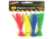 Nylon Cable Ties Yellow Green Blue Red Case Pack 24