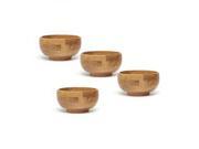 LIPPER OAK SMALL FOOTED RICE BOWL 4PC