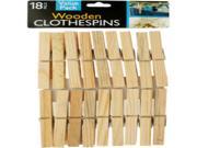 Wooden Clothespins Brown Case Pack 24