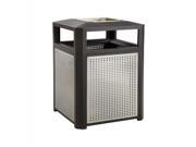 Ashtray Top Evos Series Steel Waste Container 38gal Black