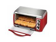 UPC 012304285311 product image for Hamilton Beach 31335 Ensemble 6-Slice Toaster Oven, Red | upcitemdb.com