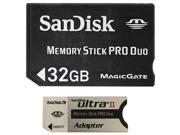 UPC 764966410258 product image for SanDisk Flash 32 GB Memory Stick PRO Duo Flash Memory Card SDMSPD-032G, Black | upcitemdb.com