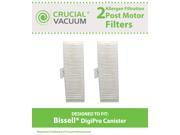 2 Bissell Digipro Canister Post Motor Allergen Filter Designed To Fit Bissell Digipro 6900 Series Canister Vacuum; Compare To Bissell Filter Part 2034411 203
