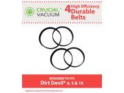4 Dirt Devil Style 4 5 10 Durable Vacuum Belts Designed To Fit Dirt Devil Fantom Fury Featherlite Swivel Glide Vision Uprights; Style 4 5 10; Compare To P