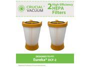 2 Eureka DCF 2 Replacement Hepa Filters; Fits Eureka Bagless Whirlwind Vacuum Cleaners; Compare to Eureka DCF2 DCF 2 Filter Part 61805 61805A 61805 4 and 7