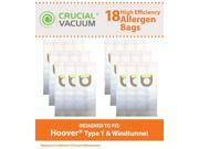 Hoover Vacuum WindTunnel Cloth Type Y Cloth 18 Pack Vacuum Bags Allergen filtration with Closure Compare With Hoover Vacuum Part 4010100Y 4010801Y 43655
