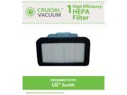 1 LG Zenith HEPA Filter; Fits LG LuV300B; Compare to Part ADQ72913001; Designed Engineered by Crucial Vacuum