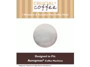 1 Crucial Coffee Washable Reusable Coffee Filters Fit Aerobie AeroPress; Fits ALL Aerobie AeroPress Coffee Espresso Machines; Manufactured by Crucial Coffee