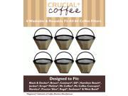 6 Washable Reusable Coffee Filters 4 Cone Fit Black Decker Braun Cuisinart GE Hamilton Beach Jerdon Krups Melitta Mr. Coffee Mr. Coffee Concepts