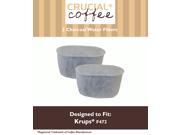 2 Krups Style F472 Charcoal Water Filters; Fits FMF FME 629 619 180 176 466 467; Designed Engineered by Crucial Coffee