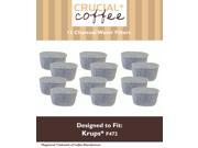 12 Krups Style F472 Charcoal Water Filters; Fits FMF FME 629 619 180 176 466 467; Designed Engineered by Crucial Coffee