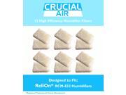 12 Pack ReliOn WF813 Humidifier Wicking Filters Designed To Fit ReliOn RCM832 RCM 832 RCM 832N DH 832 and DH 830 Humidifers; Compare To Part WF813; Designe