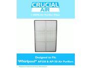 New High Quality HEPA Air Purifier Filter Designed To Fit Whirlpool Air Purifier Models AP250 and AP150; Compare To Whirlpool Part 1183051K; Designed Engine