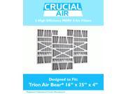3 Merv 8 16x25x4 Air Filters Fit X6670 Lennox Honeywell FC100A1029 Trion Air Bear Designed Engineered by Crucial Air
