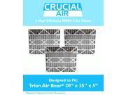 3 Merv 8 20x25x5 Air Filters Fit Trion Air Bear 259112 102 Trion Air Bear 255649 102 X6675 Lennox Designed Engineered by Crucial Air