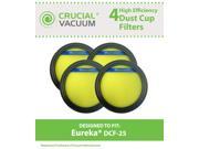 4 Eureka DCF 25 Filters; Fits SuctionSeal AS1100 Series Endeavor NLS 5400 Series Nimble EL8600 Series ; Compare to Part 82982 2; Designed Engineered
