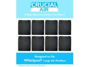8 Crucial Air Air Purifier Carbon Pre Filters; Fits Whirlpool Models AP300 AP350 AP450 and AP510; Compare to Filter Part 8171434K; Designed and Engineered