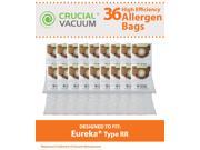 36 Eureka Style RR Vacuum Bags Designed to Fit Eureka 4800 Series Upright Vacums; Compare To Part 61115 61115A 61115B 63295A; Designed Engineerd By Cruci
