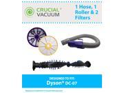 Dyson DC07 Purple Hose Clutch Roller Pre Post Filter Part 904125 904174 01 901420 02 904979 02 Designed Engineered by Crucial Vacuum