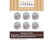 6 Capresso 4440.90 Charcoal Coffee Filters Fits TEAM 454