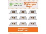 9 Bissell Clean Along 48K2 HEPA Style Cloth Vacuum Bags Fits Bissell Clean Along Canister Model 48K2 67E2 Powergroom Pet Canisters Compare to Part 203 727