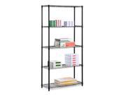 Five Tier Black Storage Shelves 200Lb